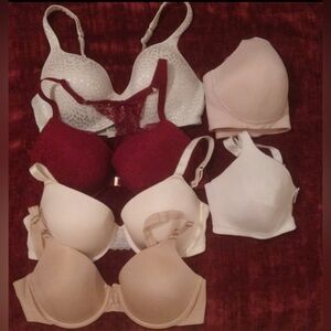 6PC Bundle💗38D Underwire +Wireless Bra💗V.F+Auden+Playtex